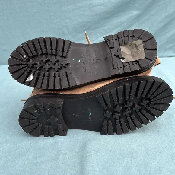 NWOT All Saints Paulina Suede Buckle Boots Desert Sand Sz US 8 /EU 38 MSRP $389 - Picture 5 of 12